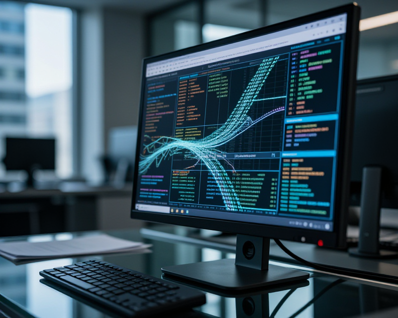 Digital Data Breach Concept