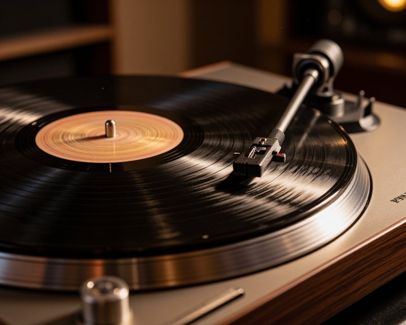 Cinematic Vinyl Record Detail