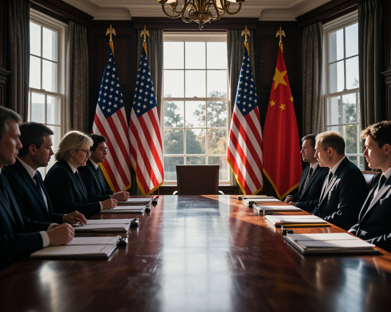 Diplomatic Summit Atmosphere