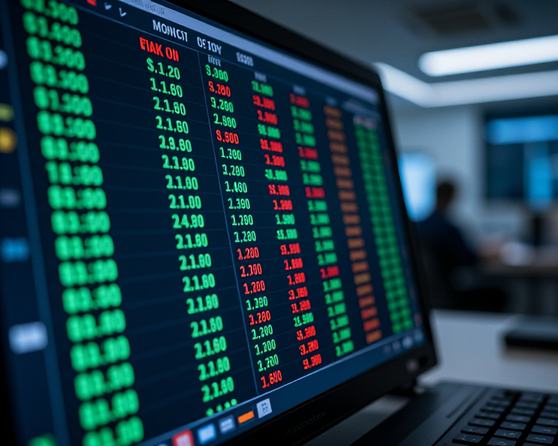 Financial Market Exchange Rate Concept