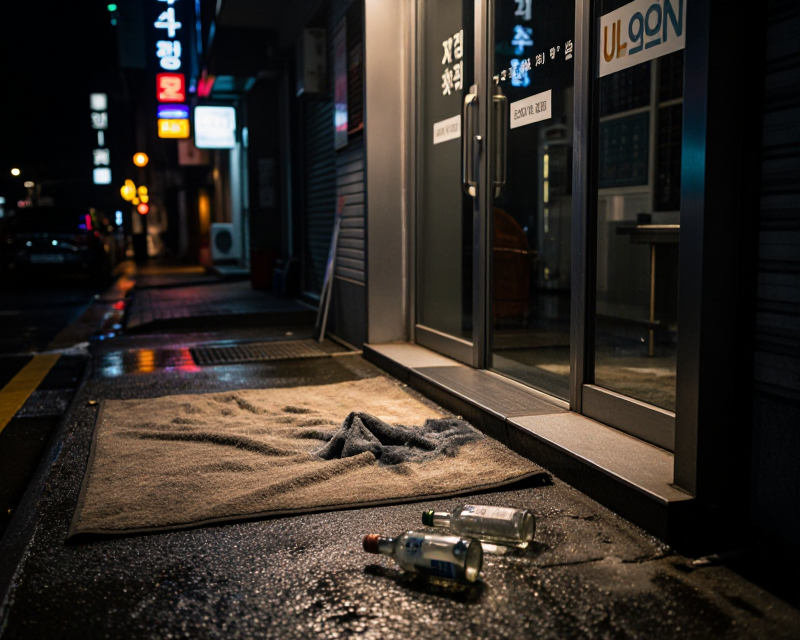 Cinematic crime scene atmosphere
