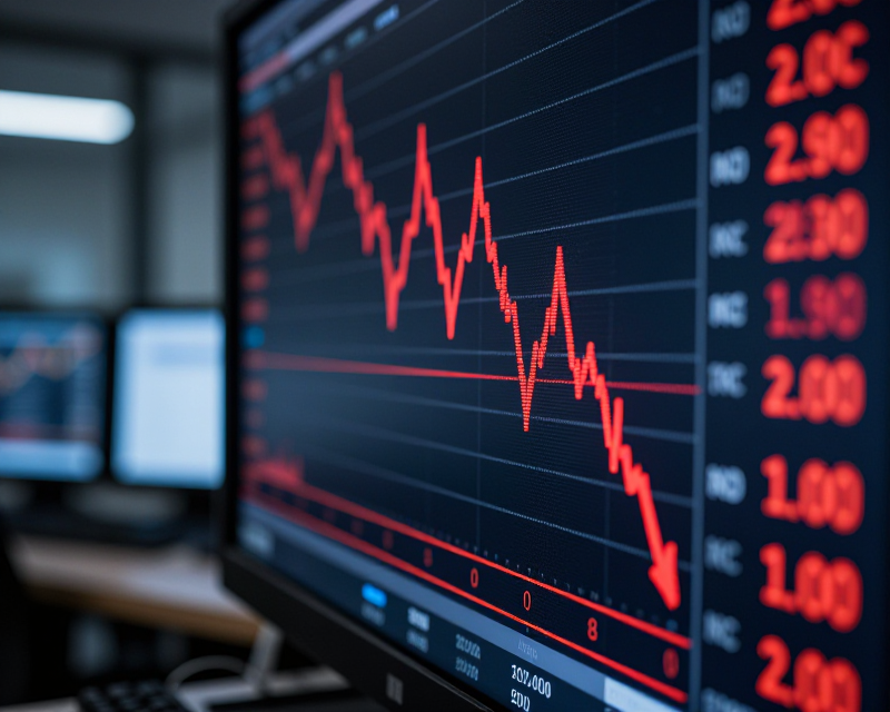 Stock Market Decline Concept