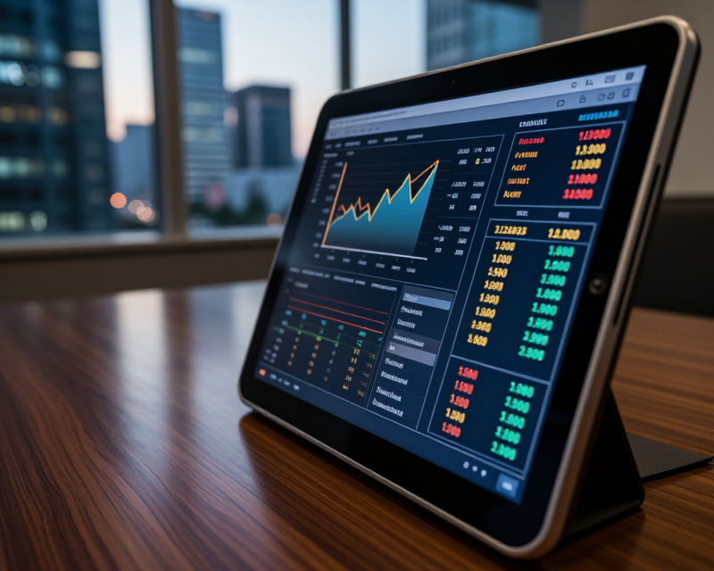 Financial Market Data Display
