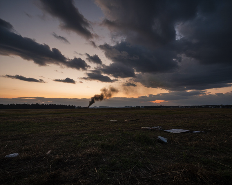 Somber aftermath of plane crash