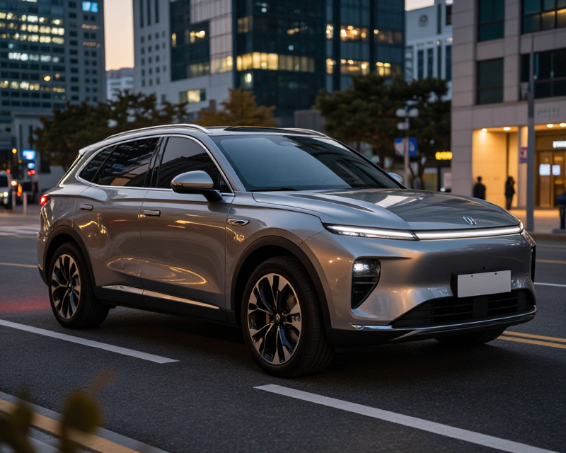 Modern SUV in Seoul