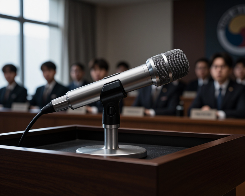 Government Press Conference Atmosphere
