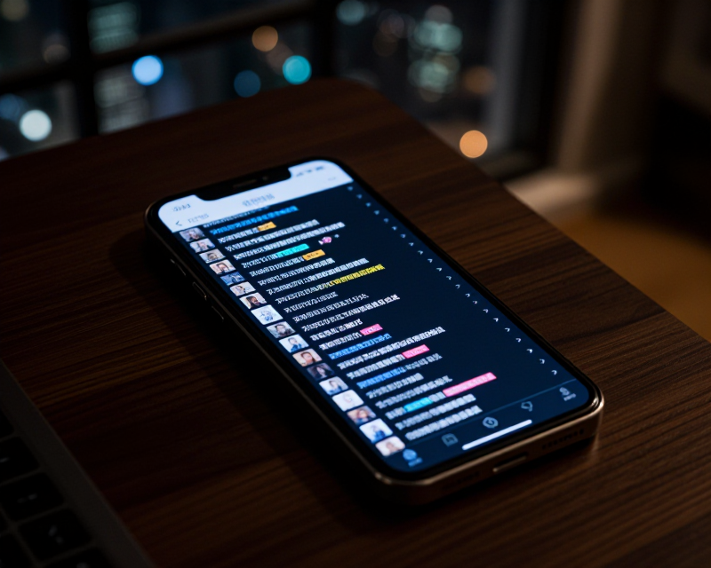 Smartphone notifications in dark room