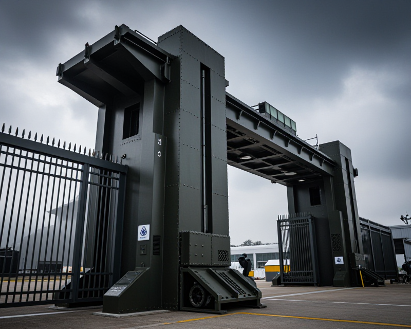 Military Base Gate Tension
