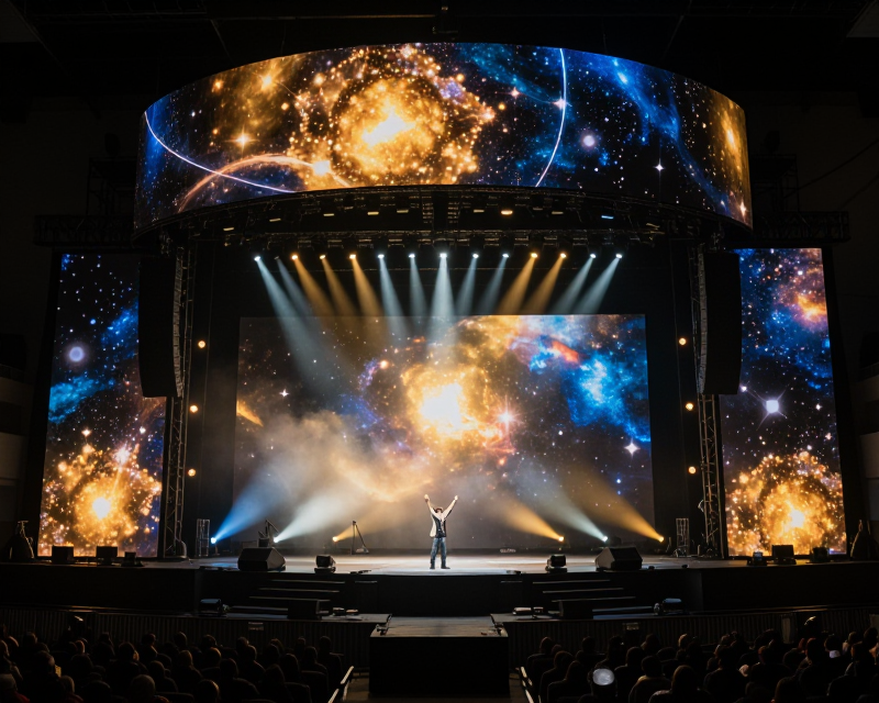 Cinematic K-pop Concert Atmosphere